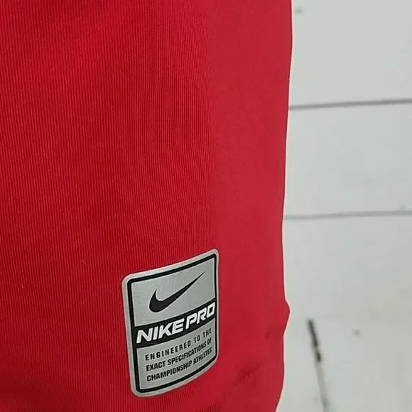Nike Womens Pro Compression Shirt Red Small Nwt - Picture 5 of 8